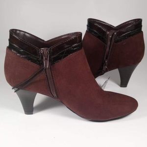 east 5th womens emmelie stiletto heel zip bootie